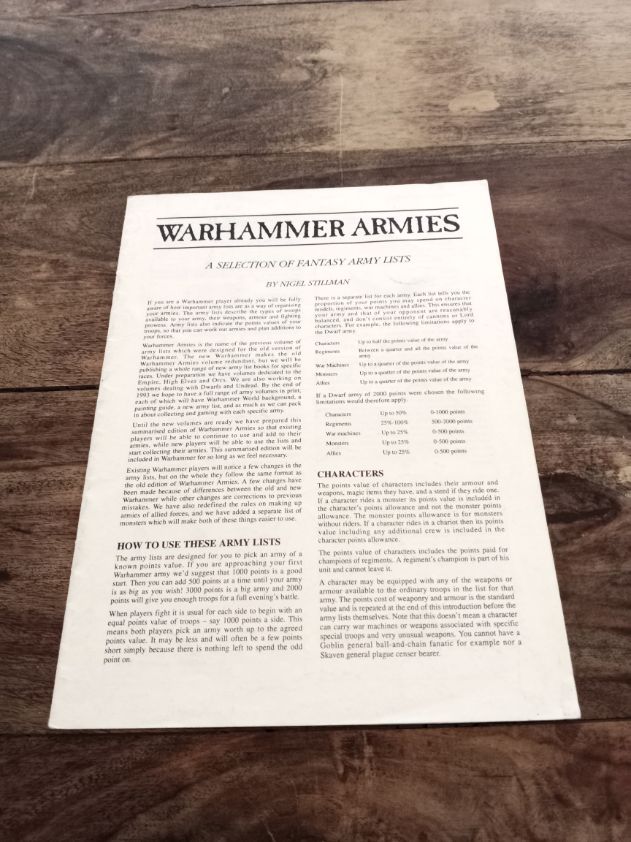 Warhammer Armies Nigel Stillman 4th Edition Warhammer