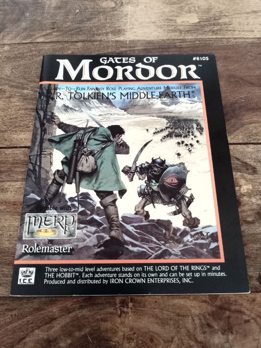 MERP Gates of Mordor Middle-earth Role Playing 1st ed Lord of the Rings I.C.E 1987