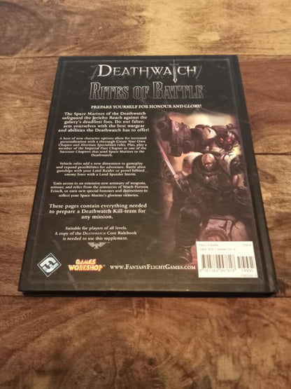 Deathwatch Rites of Battle Fantasy Flight Games Warhammer 40K 2011