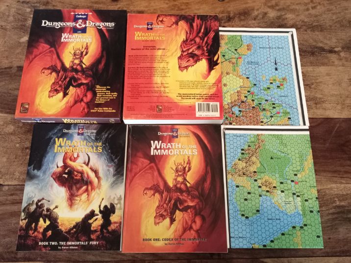 Dungeons & Dragons Wrath of the Immortals TSR 1082 D&D Box Set TSR 1992