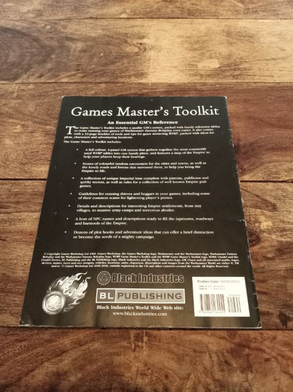 Warhammer Game Master's Toolkit Book By Owen Barnes