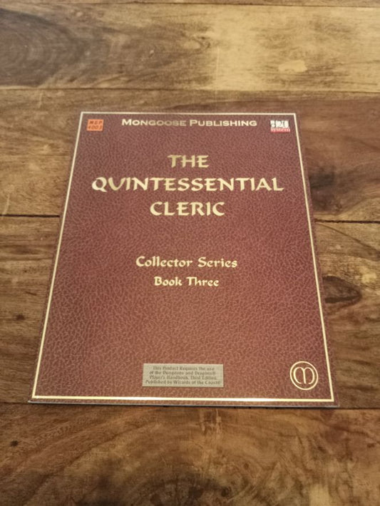 d20 The Quintessential Cleric Collector Series Mongoose Publishing 2002