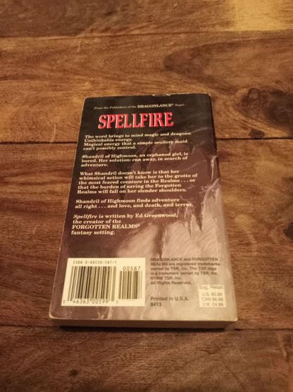 Forgotten Realms Spellfire TSR 8413 Ed Greenwood 1988