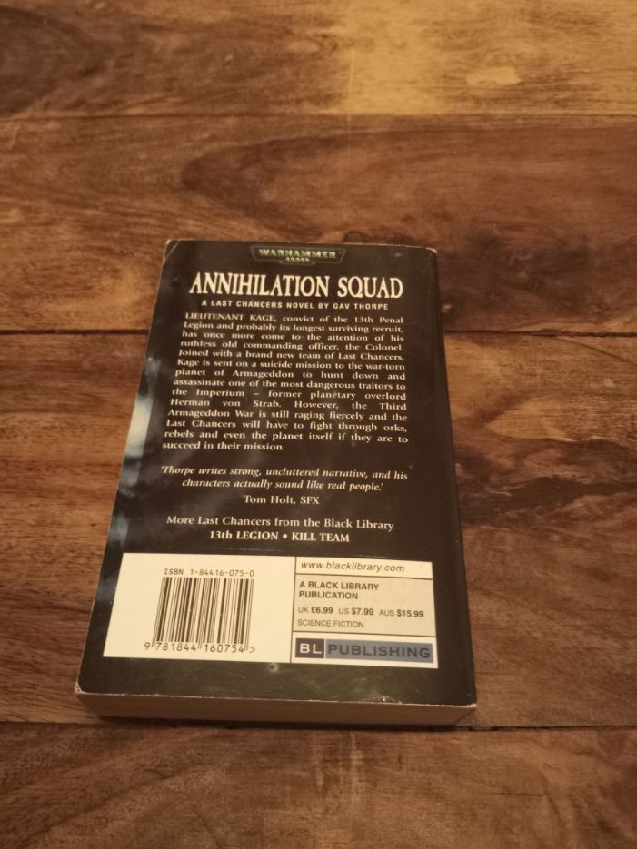 Annihilation Squad Last Chancers #3 Gav Thorpe Warhammer 40k Black Library 2004