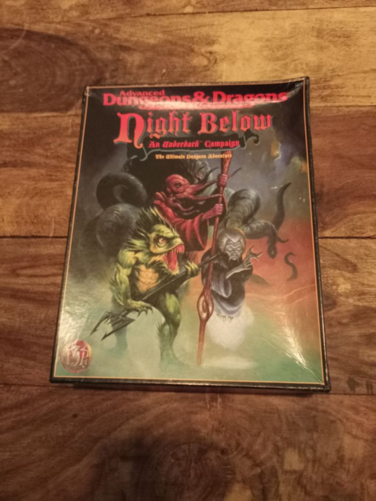 AD&D Night Below Box Set Advaced Dungeons & Dragons 2nd Ed TSR 1995
