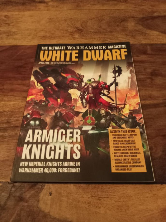 White Dwarf Games Workshop Magazine April 2018