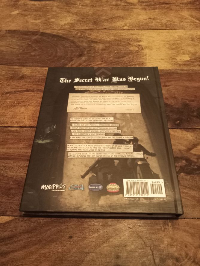 Achtung! Cthulhu Keeper's Guide to the Secret War Modiphius Entertainment 2015