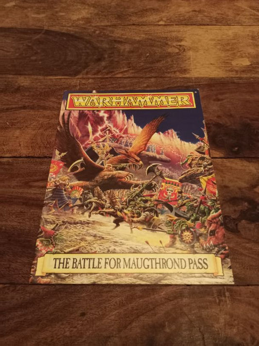 Warhammer The Battle for Maugthrond Pass scenario book Games Workshop 1992