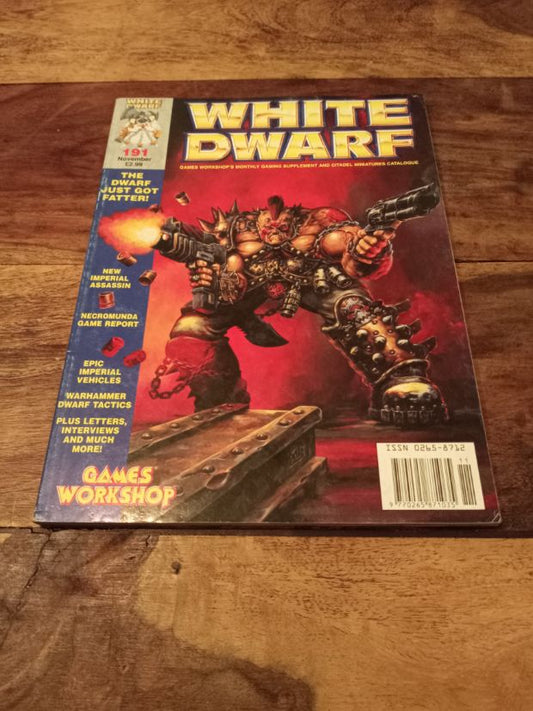 White Dwarf 191 Games Workshop Magazine With New Cards