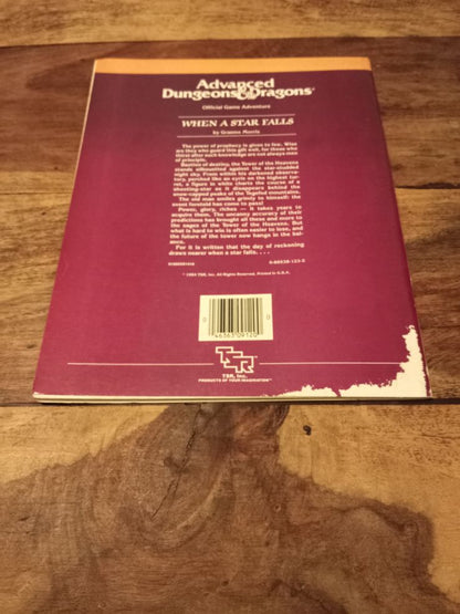 UK4 When a Star Falls Adventure Module UK4 D&D TSR 9120 AD&D 1984