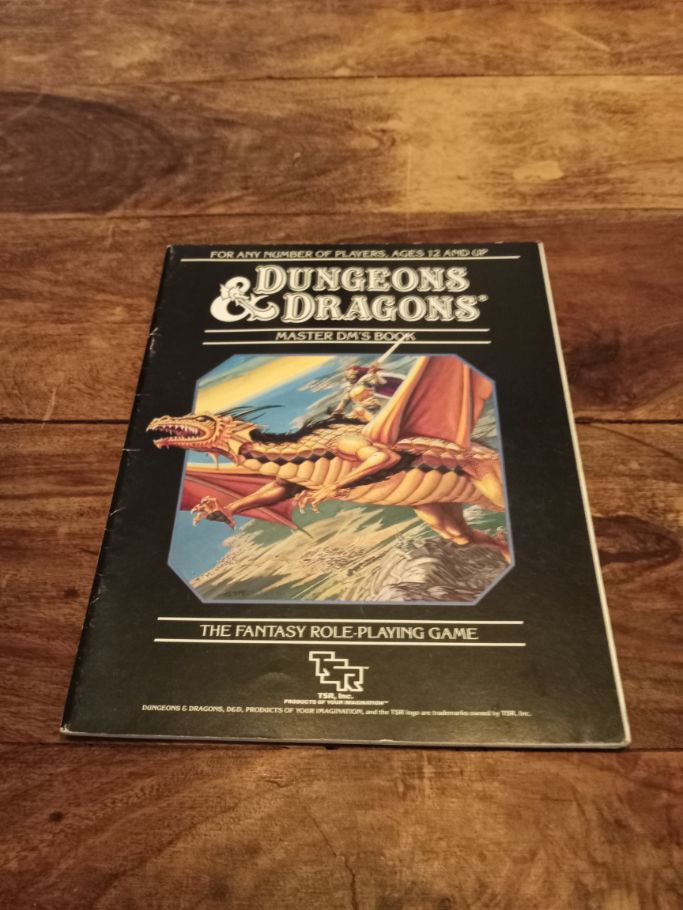 Dungeons & Dragons Master DM’s Book 1st Print TSR 1902 1985