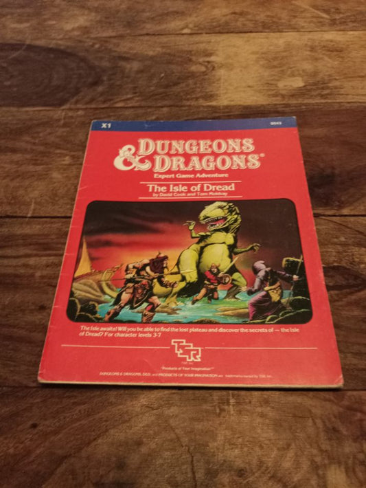 The Isle Of The Dead Dungeon Module X1 TSR 9043 D&D 1983