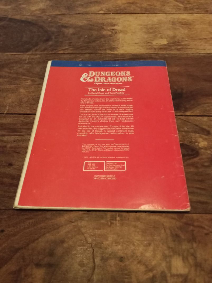 The Isle Of The Dead Dungeon Module X1 TSR 9043 D&D 1983