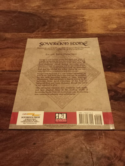 Elmore's Sovereign Stone d20 Escape into Darkness Sovereign Press 2002