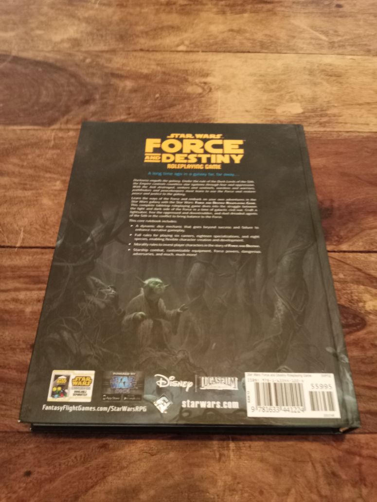 Star Wars Force and Destiny Core Rulebook 1st Printing Fantasy Flight Games 2015