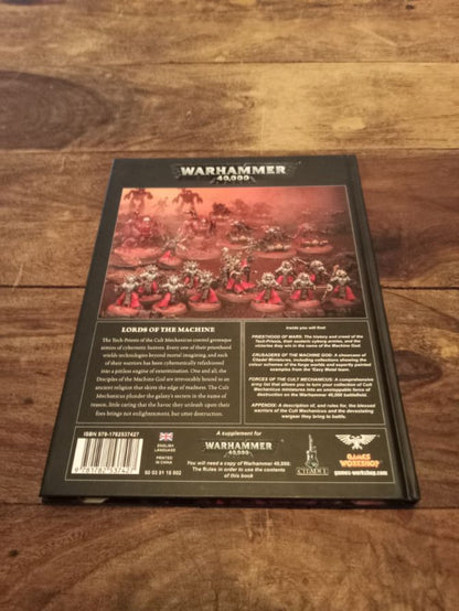 WARHAMMER 40,000 Codex Cult Mechanicus Games Workshop Hardcover