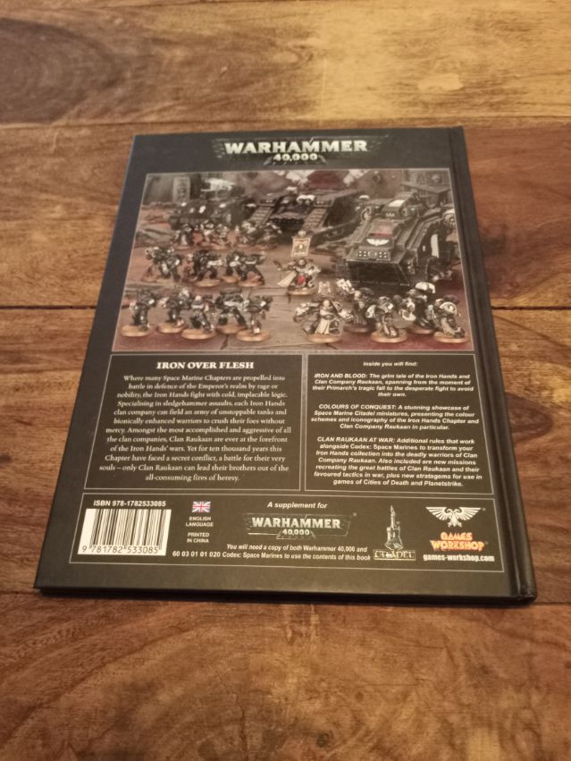 Warhammer 40k Clan Raukaan Codex Iron hands 7th Ed Games workshop 2014