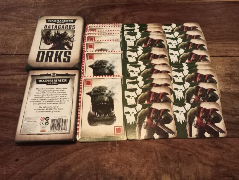 Datacards Orks Warhammer 40,000