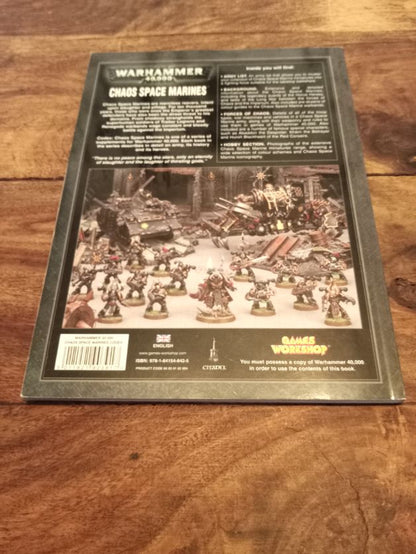 Warhammer 40,000 Chaos Space Marines 4th Edition Codex Games Workshop