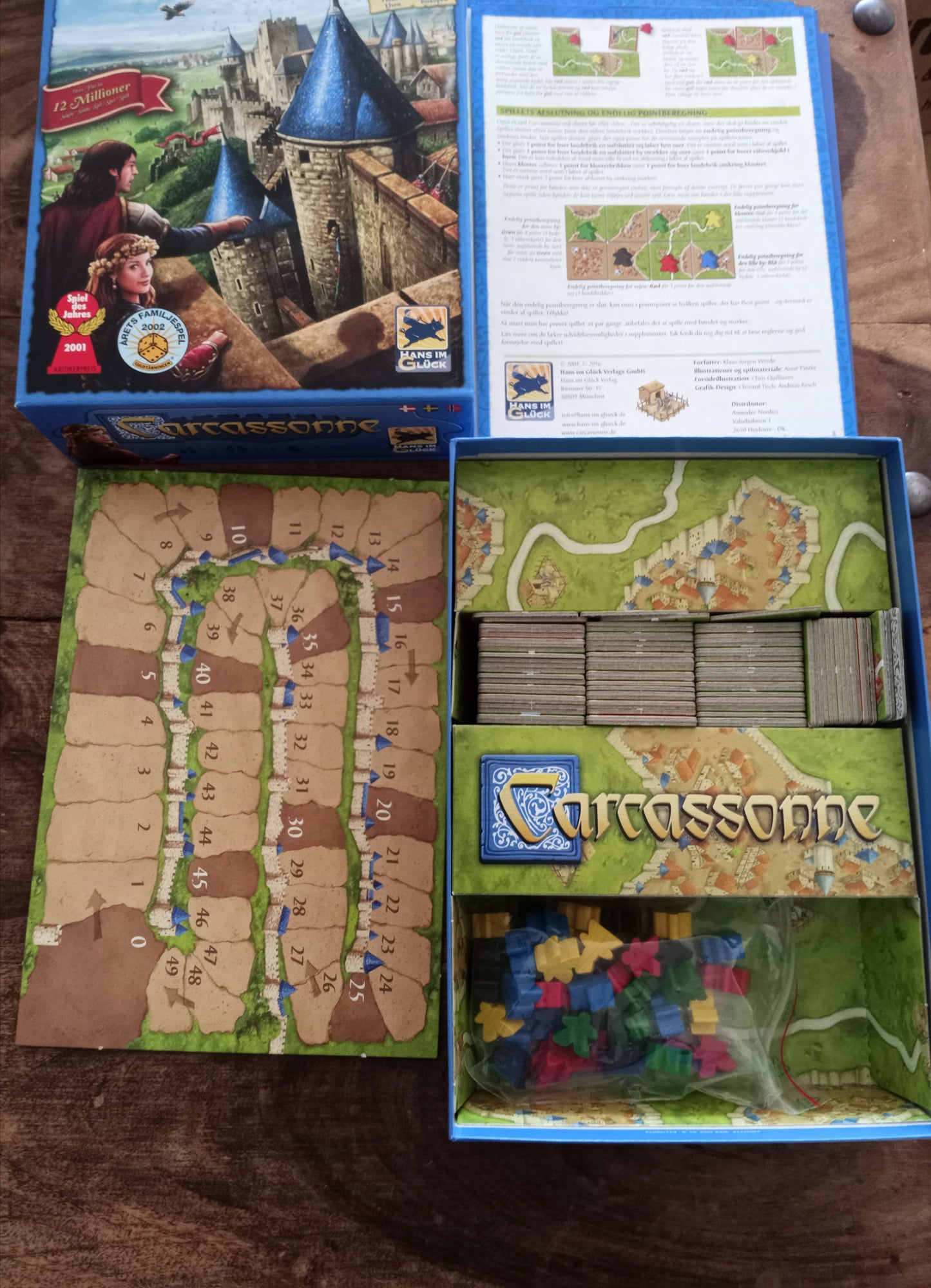 Carcassonne Board Game Rio Grande Games 2000