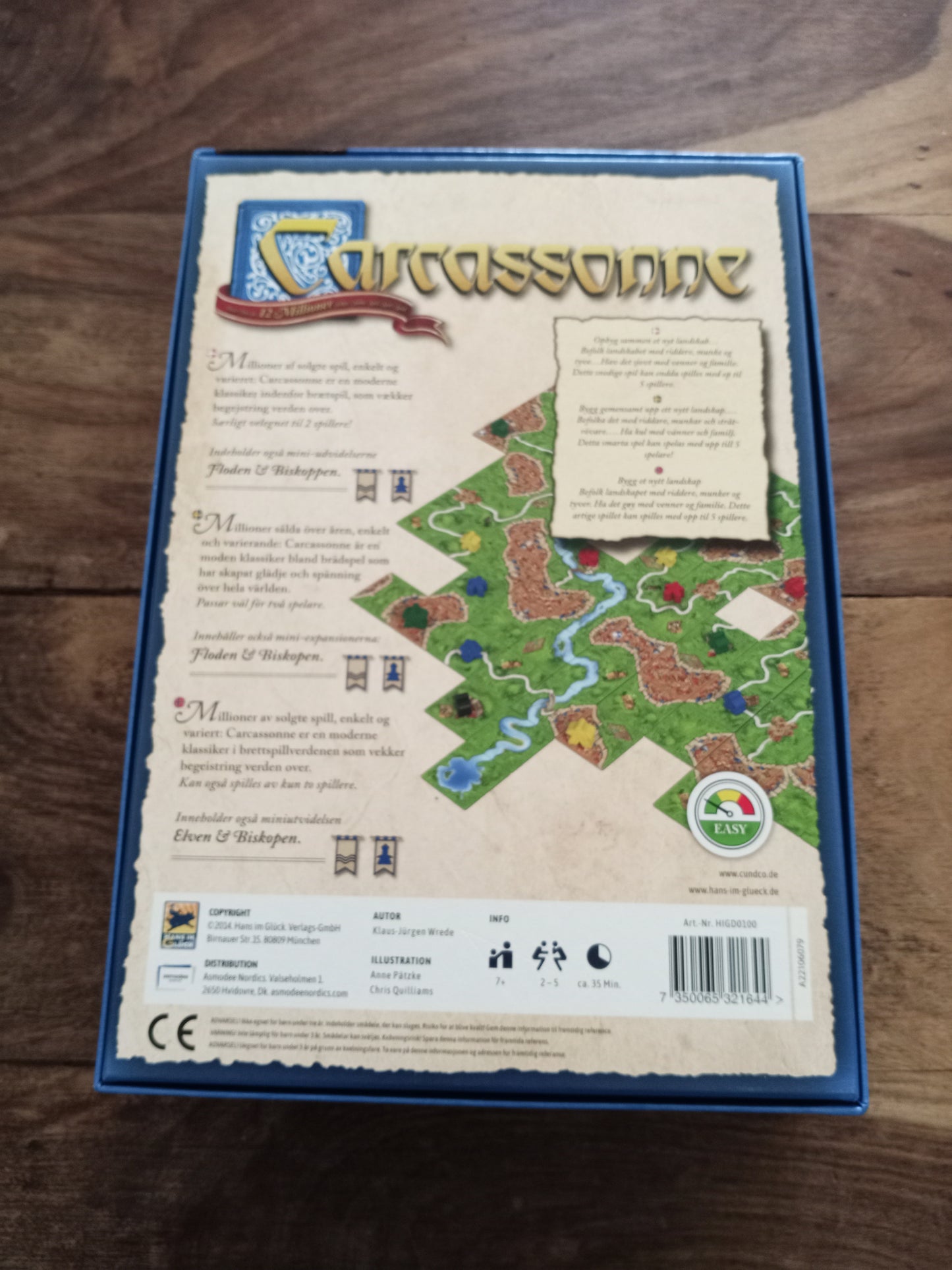 Carcassonne Board Game Rio Grande Games 2000