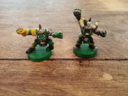 Blood Bowl Orc X2 Metal Games Workshop