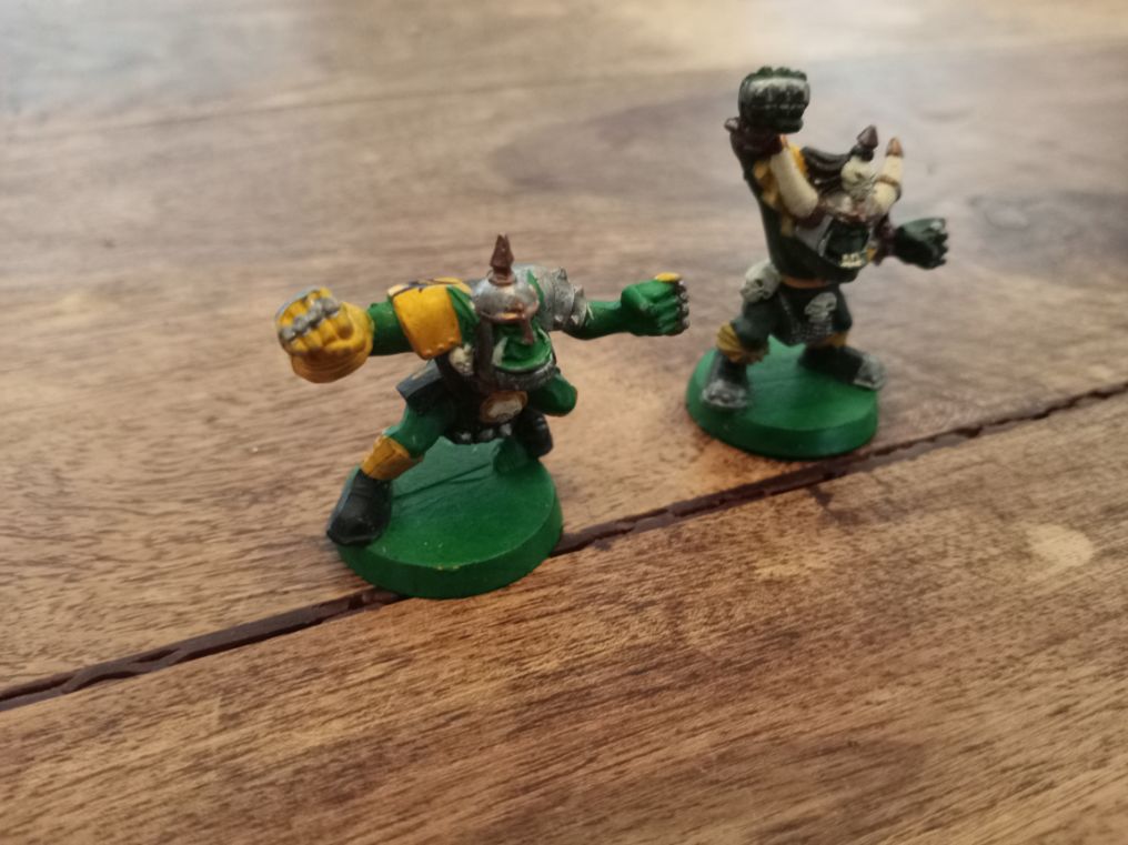 Blood Bowl Orc X2 Metal Games Workshop