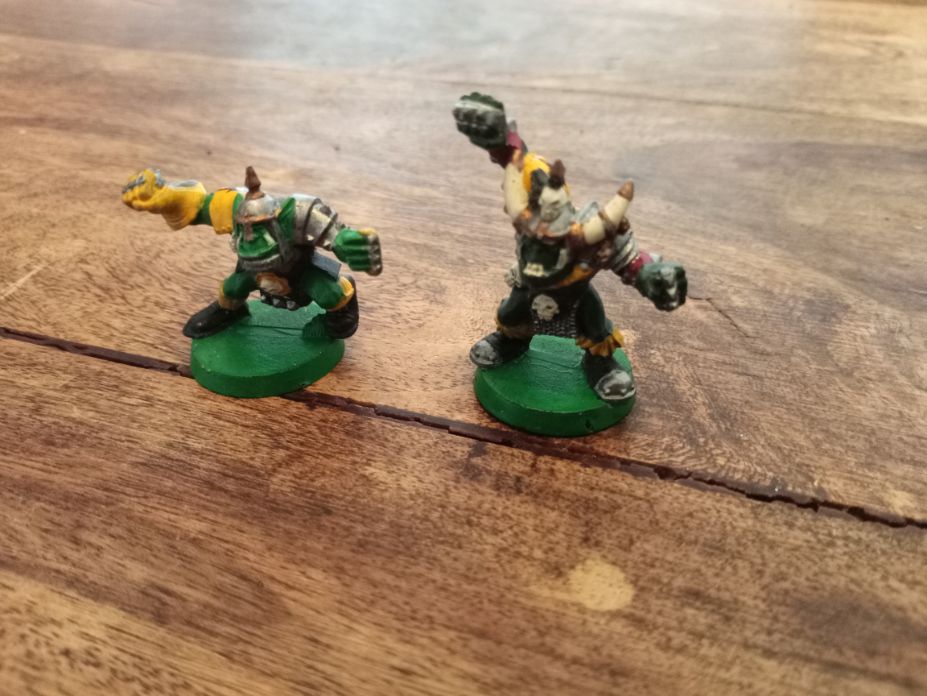 Blood Bowl Orc X2 Metal Games Workshop