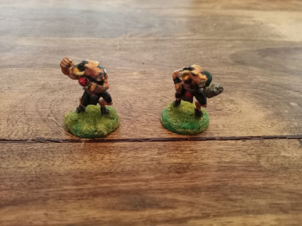 Blood Bowl Chaos Beastman Lineman X2 Metal Games Workshop