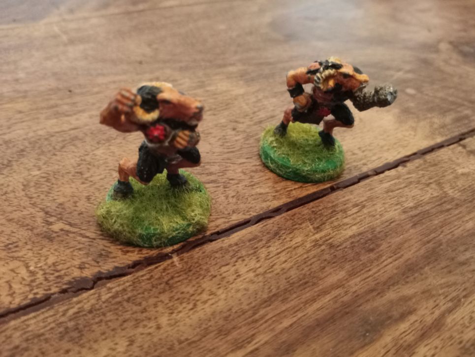 Blood Bowl Chaos Beastman Lineman X2 Metal Games Workshop