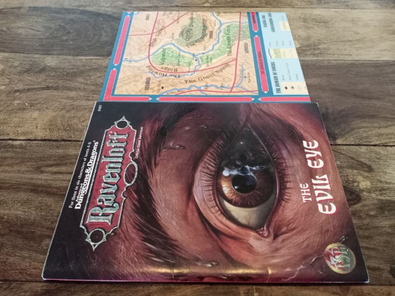 Ravenloft The Evil Eye With Map Dungeons and Dragons TSR #9497 AD&D 1996