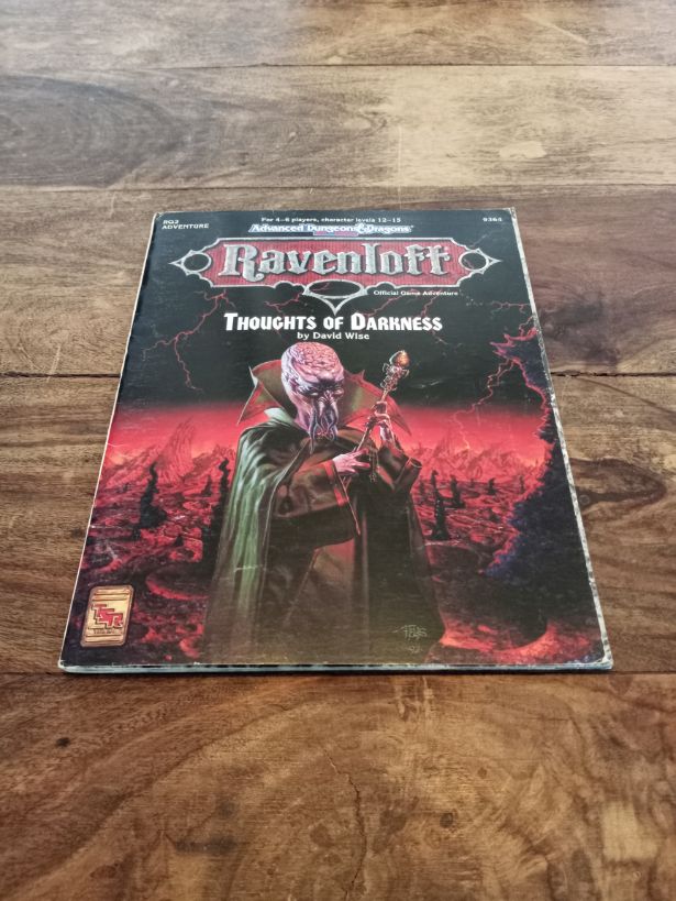 Ravenloft Thoughts of Darkness With Map Dungeons and Dragons TSR #9364 AD&D 1992