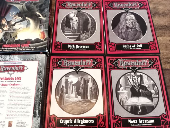 Ravenloft Forbidden Lore Box Set TSR #1079 AD&D 1992