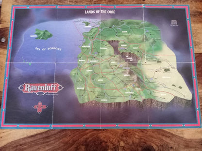 Ravenloft Campaign Setting Map TSR 1108 AD&D 1994