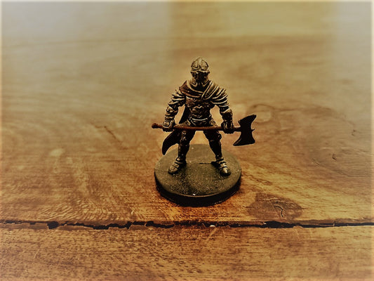 Dungeons & Dragons Miniatures Human Fighter Axe Soldier