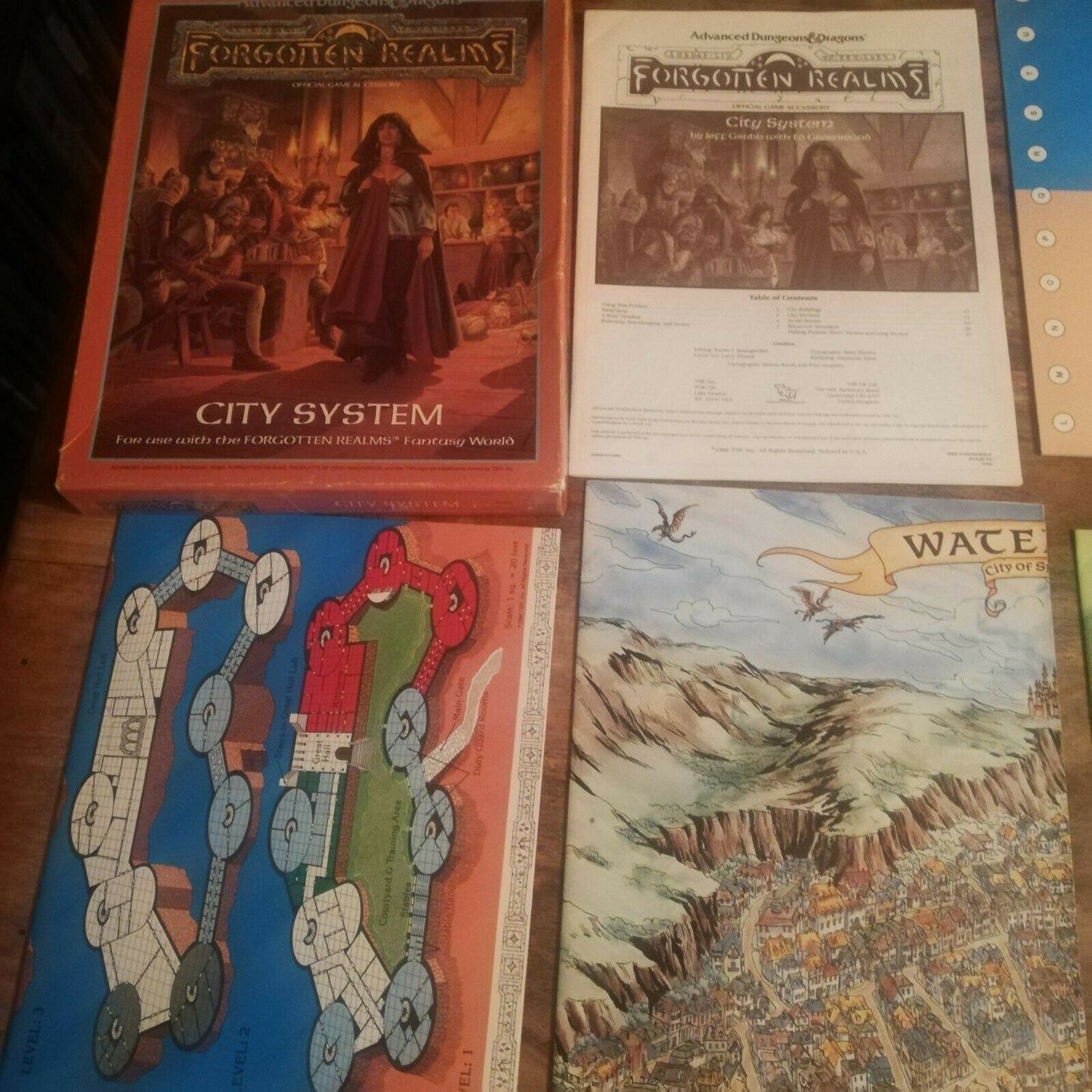 Forgotten Realms City System Map Set AD&D Accessory Complete. - AllRoleplaying.com